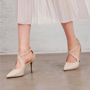 Chic Beige Women's Heels